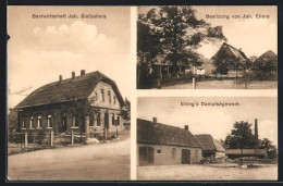 AK Gristede, Gasthaus Von Joh. Siefjediers, Eiting's Dampfsägewerk  - Autres & Non Classés