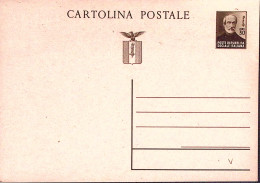 1944-CARTOLINA POSTALE Mazzini C.30 Nuova - Marcofilía
