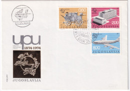 1974-Jugoslavia 100 Ann. UPU Serie Cpl. (1429/1) Fdc - FDC