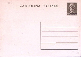 1946-Cartolina Postale Italia Turrita Lire 1,20 Nuova - Postwaardestukken