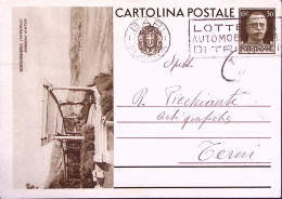 1933-Cartolina Postale Turistica C.30 Bordighera Viaggiata - Entiers Postaux