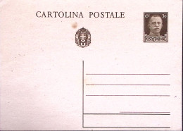 1932-Cartolina Postale Imperiale C.30 Nuova - Ganzsachen