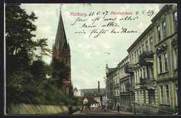 AK Hamburg-Harburg, Maretstrasse Mit Kirchblick  - Harburg