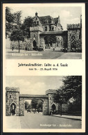 AK Calbe A. S., Jahrtausendfeier D. Stadt 1936, Bernburger Tor Von Norden Und Süden  - Bernburg (Saale)