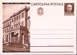 1931-Cartolina Postale Opere Regime C.30 Istituto Anatomia Umana Nuova - Entiers Postaux