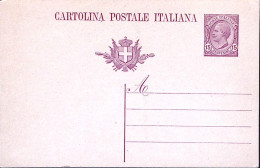1927-Cartolina Postale Leoni C.15 Viola Su Avorio Nuova - Stamped Stationery