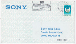 1991-EUROPA '91 Lire 750 (1957) Isolato Su Cartolina Annullo A Targhetta Ravenna - 1991-00: Poststempel