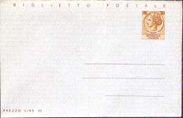 1960-BIGLIETTO POSTALE Siracusana Lire 30 Nuovo - Interi Postali