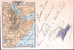 1935-Cartolina Franchigia Per AO Carta Africa Orientale Italiana PM. 88 Viaggiat - Italienisch Ost-Afrika