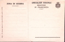 1916circa-Cartolina Postale IN FRANCHIGIA E Stemma Spostati A Destra Nuova - Entero Postal