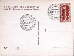 1949-MONTICHIARI III^Settimana Propaganda Filatelica Annullo Speciale (15.5) Su  - Betogingen