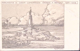 1912-MONUMENTO Ai CADUTI Viaggiata (5,12) Non Affrancata - Patriottisch