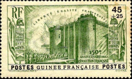 Guinée Poste N* Yv:153/157 150.Anniversaire De La Révolution Française (Trace De Charnière) - Nuevos