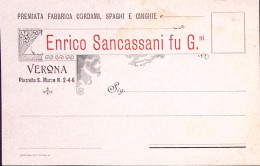 1908-VERONA Enrico Sancassani Fu G.ni Intestazione A Stampa Di Cartolina Scritta - Verona