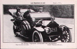 1920-(Circa) Les Napoleon En Exile Il Principe Napoleone Alla Guida Di Un'auto,  - Figuren
