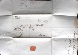 1835-PONTIFICIO Fermo (3.12) Su Lettera Completa Di Testo - ...-1850 Préphilatélie