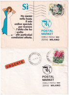 1982-FIORI 2 EMISSIONE I Tre Valori (1593/5) Isolati Su 3 Buste - 1981-90: Poststempel