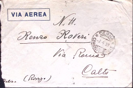 1939-PA Cirenaica Sopr.c.50 + Ordinaria C.50 Al Verso Di Busta Via Aerea Derna ( - Cirenaica