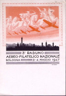 1947-BOLOGNA 3 Raduno Filatelico Annullo Speciale (4.5) Su Cartolina - 1946-60: Storia Postale