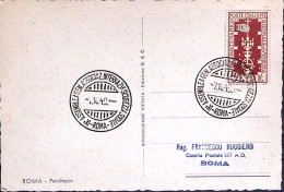 1949-ROMA Assemblea Sicurezza Sociale Annullo Speciale (7.10) Su Cartolina Affra - Betogingen