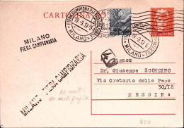 1946-MILANO Fiera Campionaria Internazionale Annullo Meccanico E Speciale (19.9) - 1946-60: Storia Postale