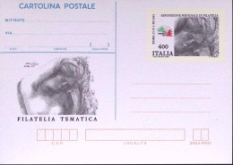 1985-Cartolina Postale Lire 400 Esposizione Filatelica 30925 Le Due Cartoline Nu - Entiers Postaux