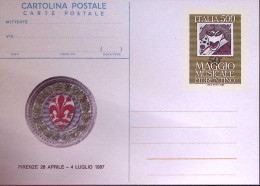 1987-Cartolina Postale Lire 500 Maggio Fiorentino Nuova - Postwaardestukken