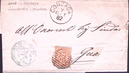 1882-GONZAGA C1+sbarre (1.10) Su Soprascritta Affrancata C.10 - Marcophilia