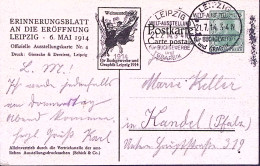 1914-Germania Cartolina Postale P.5 Fiera Internazionale Lipsia, Viaggiata, Annu - Cartas & Documentos