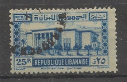 GRAND LIBAN - 1945 - Taxe TT N°YT. 39 - Musée National 25pi Bleu - Oblitéré / Used - Used Stamps