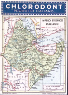 1936-CHLORODONT Carta Impero Etiopico Italiano Ed Al Verso Discorso Del Duce Via - Ethiopie