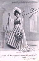 1903-TOSCA E Firma Giacomo Puccini Stampata Su Cartolina Viaggiata - Música