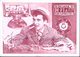 1950circa-FRANCHINO C. Cartolina Pubblicitaria Con Elenco Dischi Disponibili - Publicité