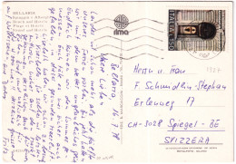 1978-AVVOCATURA Dello STATO £ 150 Isolato Su Cartolina Bellaria) Per La Svizzera - 1971-80: Marcofilie