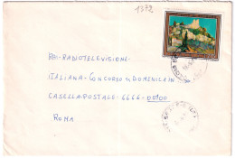 1973-TURISTICA Castello Di Canossa Lire 170 Isolato Su Busta - 1971-80: Poststempel