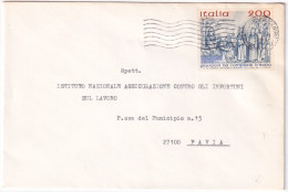 1981-NATALE Lire 200 Giovanni Da Campione (1580) Isolato Su Partecipazione - 1981-90: Poststempel