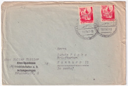 1947-Germania Occ. Francese Wurttemberg Due P.24 Su Busta - Andere & Zonder Classificatie