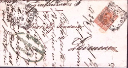 1899-BAGOLINO Tondo Riquadrato (23.6) Su Piego Affrancata Effigie C.20 - Poststempel