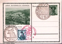 1953-Austria Innsbruck Nuovo E Vecchio Servizio Postale Due Annulli Special1 (3. - Other & Unclassified