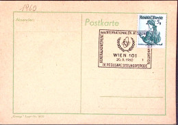 1960-AUSTRIA Vienna Conferenza Sull'atomo Annullo Speciale (20.9) Su Cartolina - Other & Unclassified
