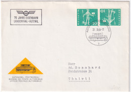 1964-Svizzera Messaggeri Coppia C.10 Tete-beche Su Busta (31.10) - Autres & Non Classés
