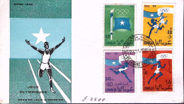 1960-Somalia Giochi Olimpici Serie Completa Su Fdc - Somalia (1960-...)