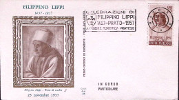 1957-FILIPPINO LIPPI Lire 25 Su Busta Fdc - FDC