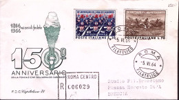 1964-ARMA Dei CARABINIERI Serie Completa Su Fdc Raccomandata - FDC