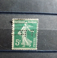 FRANCE TIMBRE HL 43 INDICE 6 SUR 138 PERFORE PERFORES PERFIN PERFINS PERFORATION PERCE LOCHUNG - Usados
