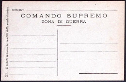 1915-COMANDO SUPREMO Intestazione A Stampa Cartolina Franchigia Non Ufficiale Gr - Altri & Non Classificati