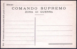 1915-COMANDO SUPREMO Intestazione A Stampa Cartolina Franchigia Non Ufficiale Gr - Autres & Non Classés
