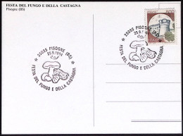 1994-PISOGNE Mostra Del Fungo E Della Castagna Annullo Speciale Su Cartolina - 1991-00: Marcofilie