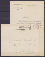 L. Cabinet Du Roi Datée 15.2.1940 Flam. BRUXELLES 1/15 II 1940 Pour CHARLEROI (pli Vertical Et Légère Déchirure Sur Le D - Covers & Documents