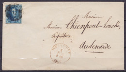 LSC (sans Texte) Affr. N°7 P97 Càd POPERINGHE /3 DEC 1857 Pour AUDENARDE (au Dos Càd Arrivée AUDENAERDE) - 1851-1857 Medaglioni (6/8)